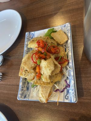 Crispy Chili Squid!   at Lotus Plant Based Kitchen in Manchester