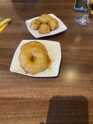 Pineapple & Banana fritters!   at Lotus Plant Based Kitchen in Manchester