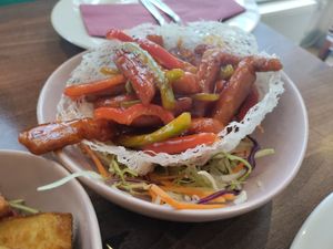 Peking ribs at Lotus Plant Based Kitchen in Manchester