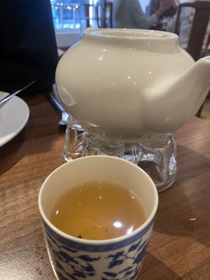 Jasmine tea  at Lotus Plant Based Kitchen in Manchester