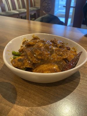 Beef red chilli 🌶️   at Lotus Plant Based Kitchen in Manchester