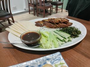 Crispy duck. Unreal at Lotus Plant Based Kitchen in Manchester