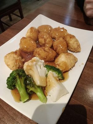 Pi Pa tofu at Lotus Plant Based Kitchen in Manchester