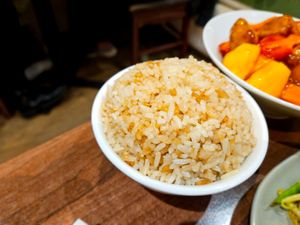Fried rice at Lotus Plant Based Kitchen in Manchester