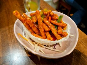 Peking ribs at Lotus Plant Based Kitchen in Manchester