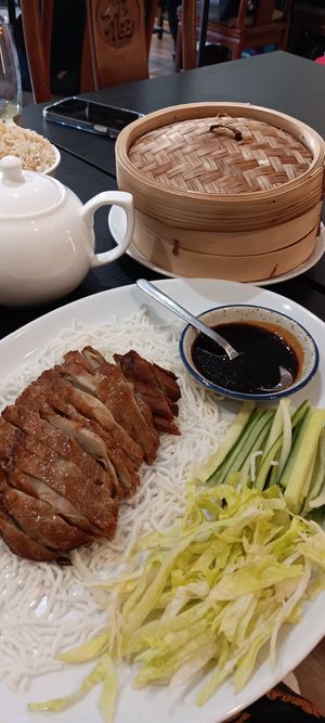 Mock duck pancakes at Lotus Plant Based Kitchen in Manchester