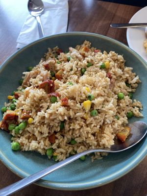 Special Yang Zhou Fried Rice  at Lotus Plant Based Kitchen in Manchester