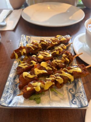 Deep Fried “Pork Intestines” at Lotus Plant Based Kitchen in Manchester