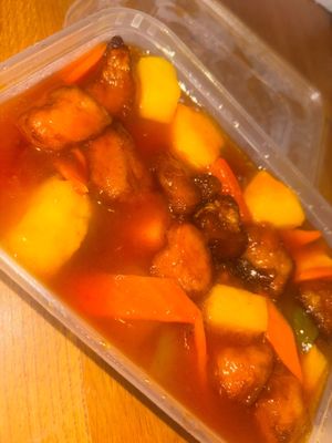 Sweet and sour chkn   at Lotus Plant Based Kitchen in Manchester