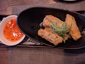 Spring rolls at Reiskorn Parndorf in Burgenland