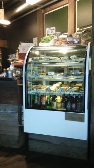 Case. They have vegan cheesecake, cookies and energy bars!  at The Nook on Gottingen in Halifax