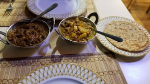 Eggplant and curry dish at Shanthi Indian and Sri Lankan Cuisine in Unterseen