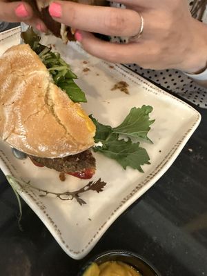 House  made vegan burger      at The Local in Naples