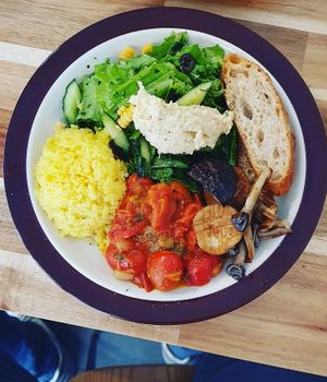 Main meal at Nayuta Cafe in Busan