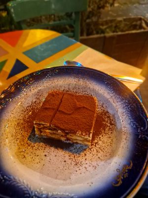 Tiramisu at Hatool HaYarok - The Green Cat in Tel Aviv