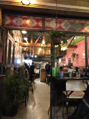 Interior at Hatool HaYarok - The Green Cat in Tel Aviv