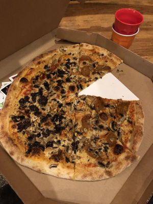 Half and half  at Hatool HaYarok - The Green Cat in Tel Aviv