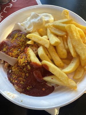 Currywurst  at Curry Cult in Sachsen