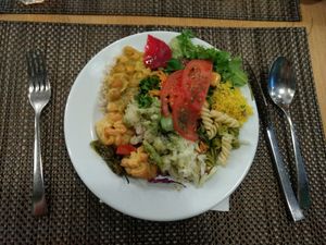 I was so hungry hihi at Cultura Dos Sabores in Porto