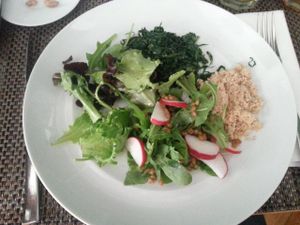 Salad buffet at Cultura Dos Sabores in Porto