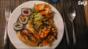Vegan buffet at Cultura Dos Sabores in Porto