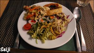 Vegan buffet at Cultura Dos Sabores in Porto