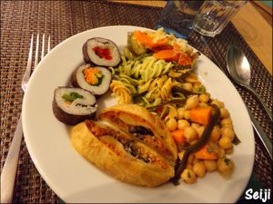 Vegan buffet at Cultura Dos Sabores in Porto