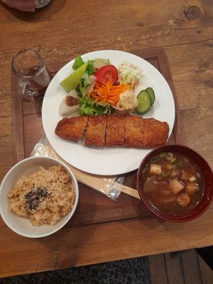 Katsu set at Ohisamaya in Sendai