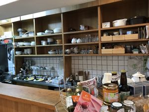 the beautiful kitchen  at Ohisamaya in Sendai