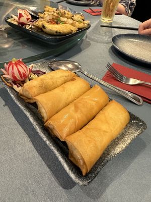 Spring rolls   at New China Cottage in Ramsbottom