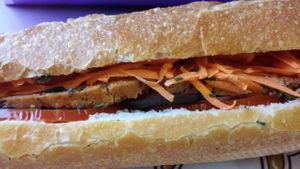'Le Potager', vegan sandwich with tofu rosso (4.30 €) at Le Petit Sherpa in Toulouse