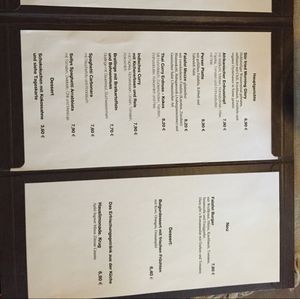 Menu card (2/2) at Selly's Vegan Bar in Passau