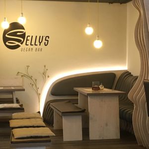 Selly's interior. at Selly's Vegan Bar in Passau