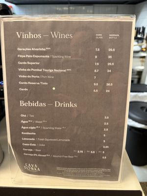 Menu  at Fava Tonka — Time Out Market Porto in Porto