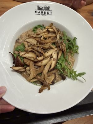 Mushroom risotto (requested vegan)  at Fava Tonka — Time Out Market Porto in Porto