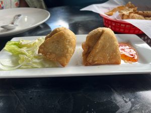Veggie Samosa at Flavors of India in Amarillo