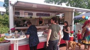 Our food cart at the 'Vegan Summer Festival 2015' at Food of Today - Food Cart in Kiel