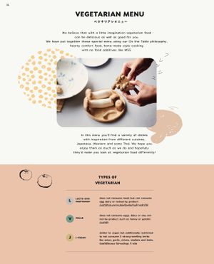 Start of vegetarian menu at On The Table in กรุงเทพมหานคร