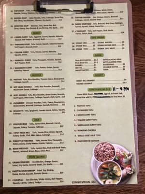  Menu p2 at Thai Vegan - Marina in Marina Del Rey