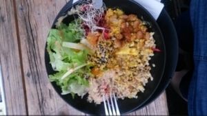 Love Bowl....gigantic....very very recommendable  at Moehren Milieu Eco Cafe in Mainz