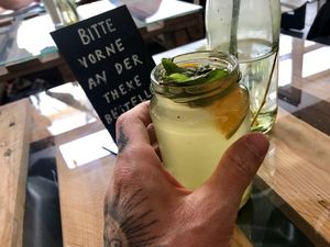 lemonade at Moehren Milieu Eco Cafe in Mainz