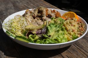 Buddha Bowl at Moehren Milieu Eco Cafe in Mainz