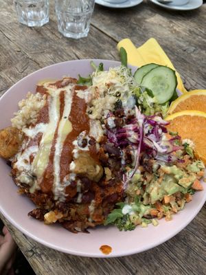 Budda bowl at Moehren Milieu Eco Cafe in Mainz