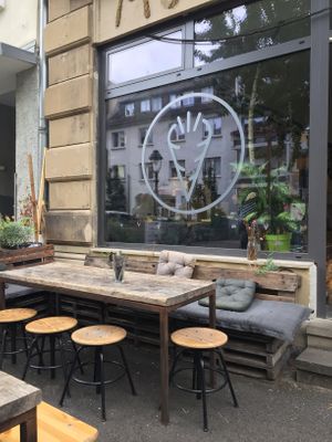 Outside  at Moehren Milieu Eco Cafe in Mainz