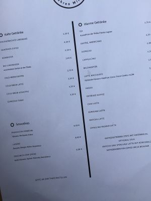 Drinks  at Moehren Milieu Eco Cafe in Mainz