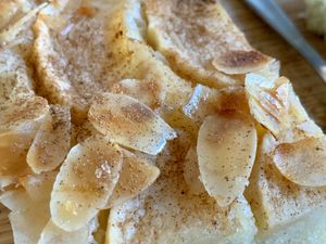 apple cake at Moehren Milieu Eco Cafe in Mainz
