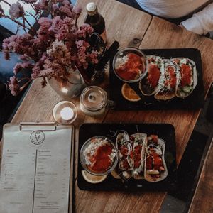 Lecker!!🌮🍚 at Moehren Milieu Eco Cafe in Mainz