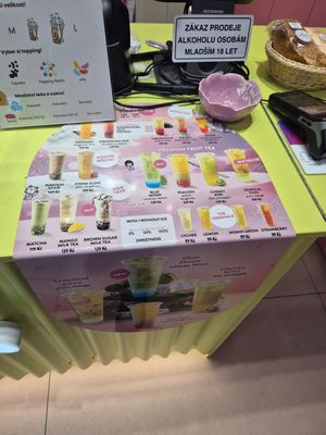 Menu at BUBBLIFY in Hlavní Město Praha