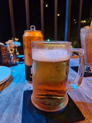 Lion larger at Cafe One Love in Uva Province