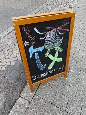 sign  at Mr.Dumpling & Noodle in Baden-württemberg